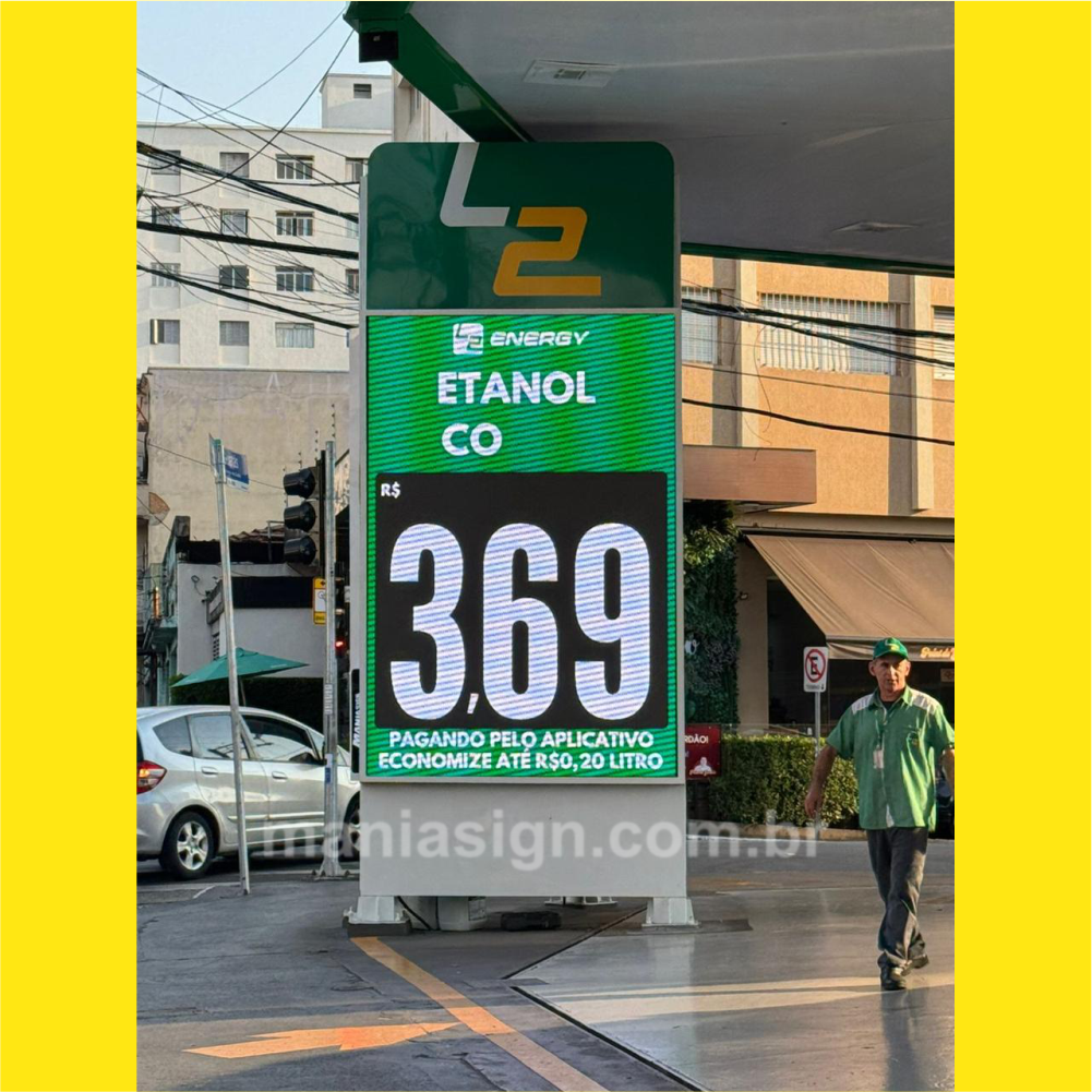 PAINEL de PREÇOS - DISPLAY DIGITAL.