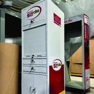 MÓVEL CAIXA de PISTA PDV para POSTOS de COMBUSTÍVEIS.