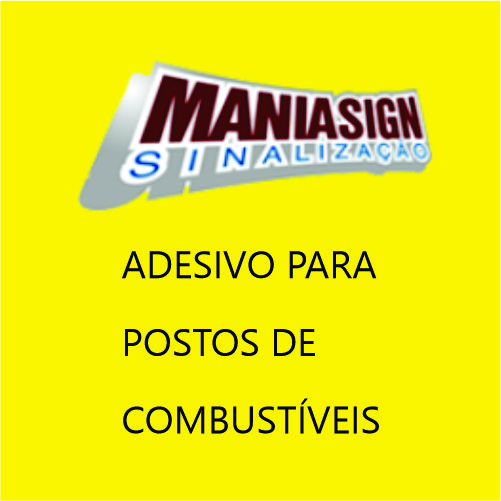 ADESIVO PARA POSTO DE COMBUSTIVEIS