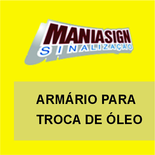 ⁠ARMÁRIO PARA TROCA DE ÓLEO 