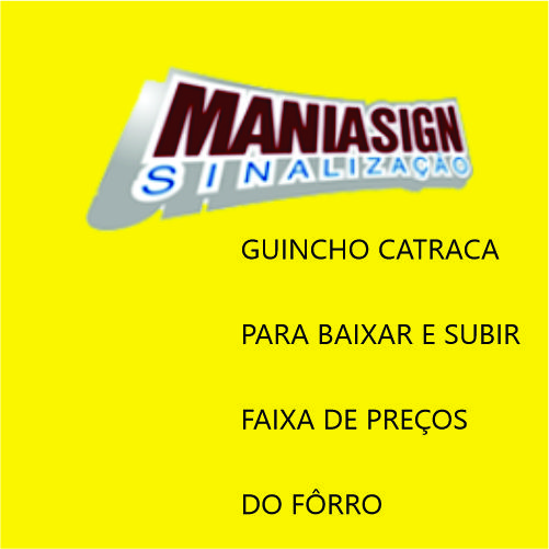 GUINCHO CATRACA PARA BAIXAR E SUBIR FAIXA DE PREÇOS DO FÔRRO 