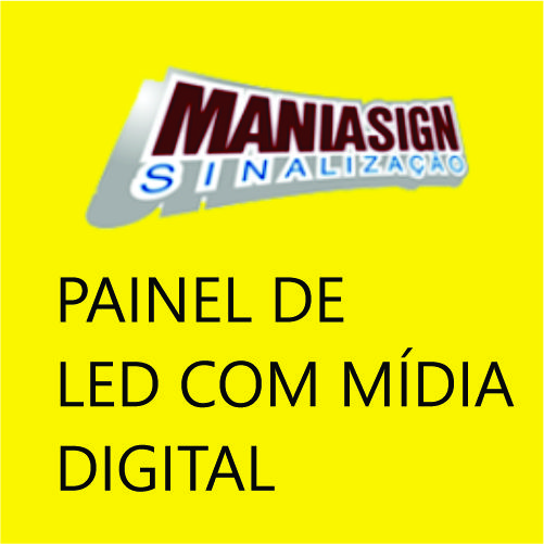 PAINEL DE LED COM MIDIA DIGITAL