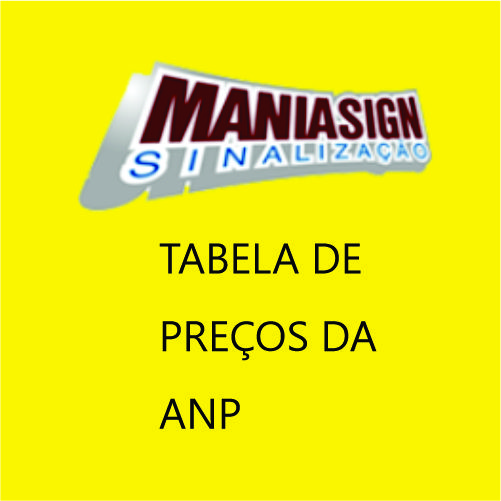 TABELA DE PREÇOS DA ANP