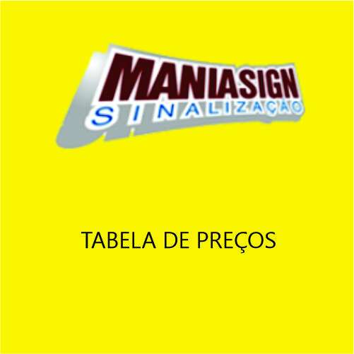 TABELA DE PREÇOS